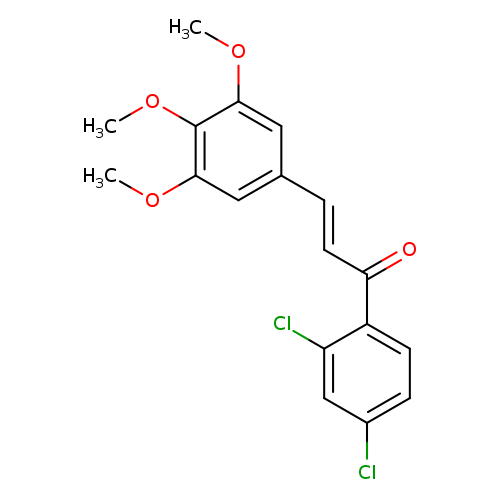 (2E)-1-(2,4-dichlorophenyl)-3-(3,4,5-trimethoxyphenyl)prop-2-en-1-one