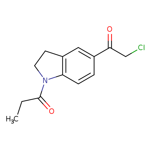 1-[5-(2-chloroacetyl)-2,3-dihydro-1H-indol-1-yl]propan-1-one
