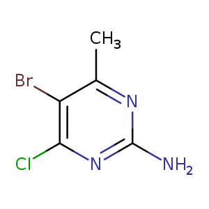 2-PYRIMIDINAMINE, 5-BROMO-4-CHLORO-6-METHYL-