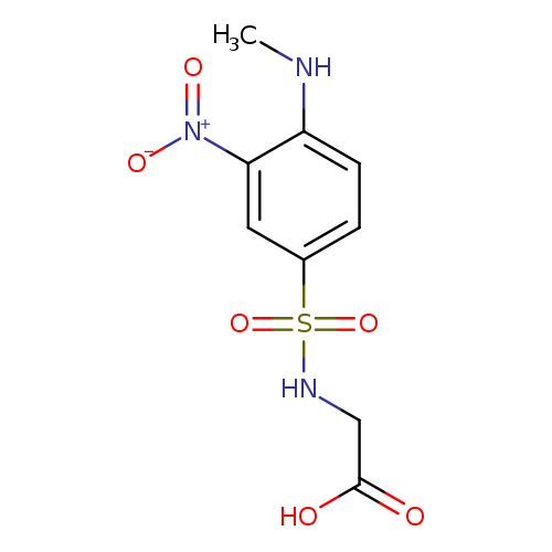 2-(4-(Methylamino)-3-nitrophenylsulfonamido)acetic acid