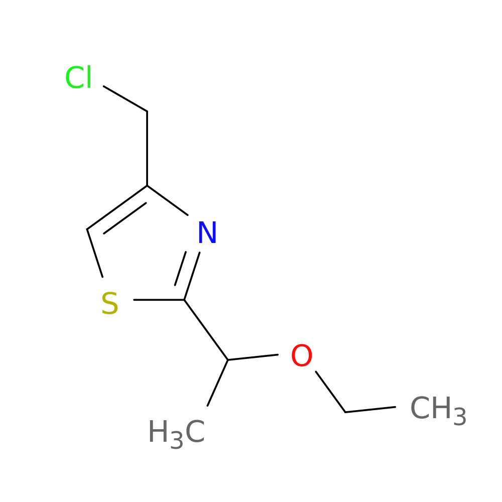 4-(chloromethyl)-2-(1-ethoxyethyl)-1,3-thiazole