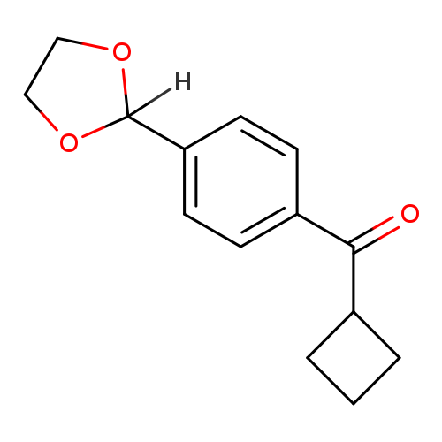 Cyclobutyl 4-(1,3-dioxolan-2-yl)phenyl ketone