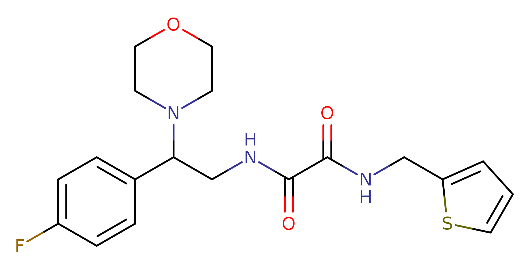 N'-[2-(4-fluorophenyl)-2-(morpholin-4-yl)ethyl]-N-[(thiophen-2-yl)methyl]ethanediamide