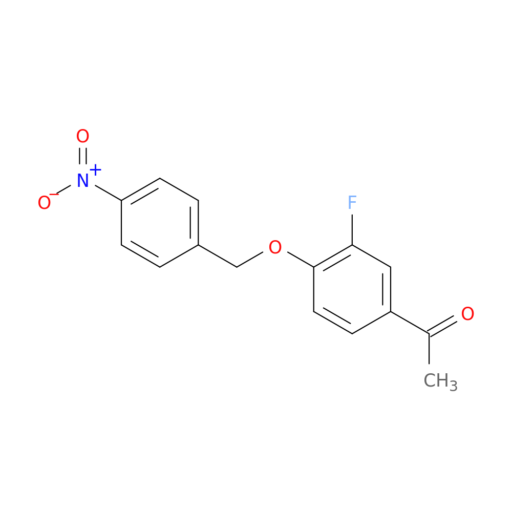 1-(3-Fluoro-4-((4-nitrobenzyl)oxy)phenyl)ethanone