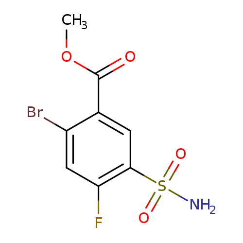 methyl 2-bromo-4-fluoro-5-sulfamoylbenzoate