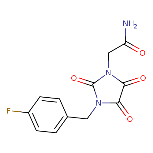 2-{3-[(4-fluorophenyl)methyl]-2,4,5-trioxoimidazolidin-1-yl}acetamide