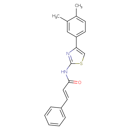 (2E)-N-[4-(3,4-dimethylphenyl)-1,3-thiazol-2-yl]-3-phenylprop-2-enamide