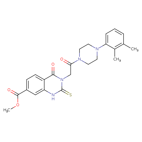 methyl 3-{2-[4-(2,3-dimethylphenyl)piperazin-1-yl]-2-oxoethyl}-4-oxo-2-sulfanylidene-1,2,3,4-tetrahydroquinazoline-7-carboxylate