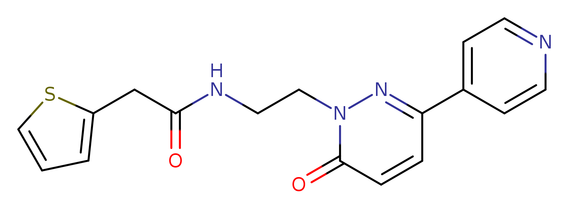N-{2-[6-oxo-3-(pyridin-4-yl)-1,6-dihydropyridazin-1-yl]ethyl}-2-(thiophen-2-yl)acetamide