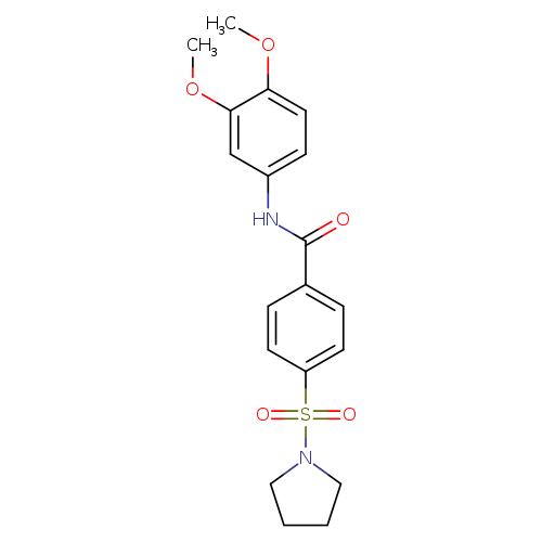 N-(3,4-dimethoxyphenyl)-4-(pyrrolidine-1-sulfonyl)benzamide