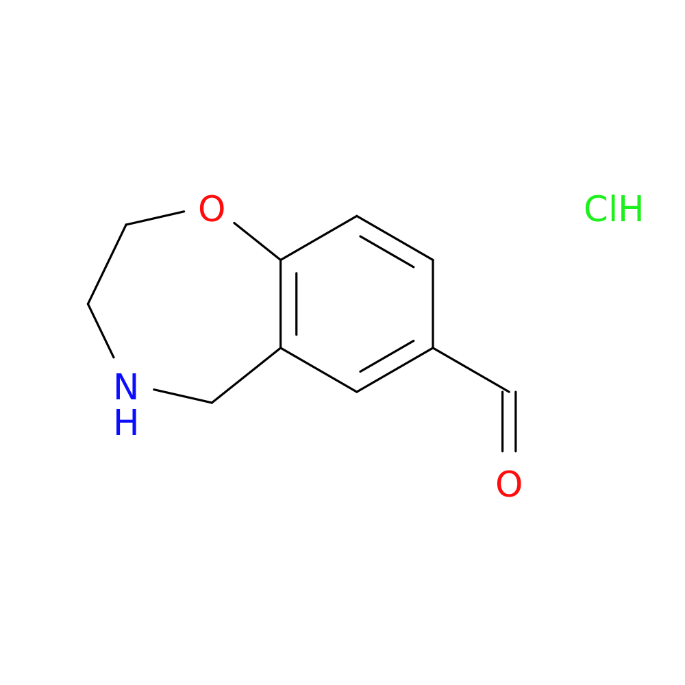 2,3,4,5-tetrahydro-1,4-benzoxazepine-7-carbaldehyde hydrochloride
