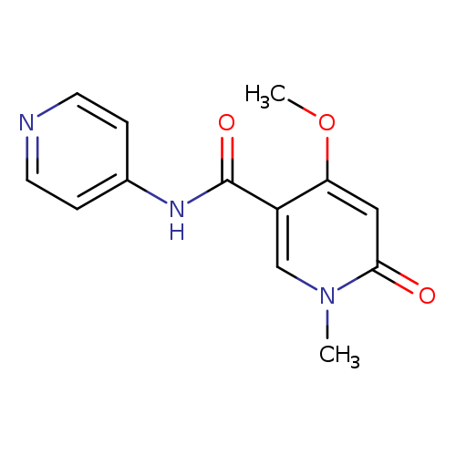 4-methoxy-1-methyl-6-oxo-N-(pyridin-4-yl)-1,6-dihydropyridine-3-carboxamide