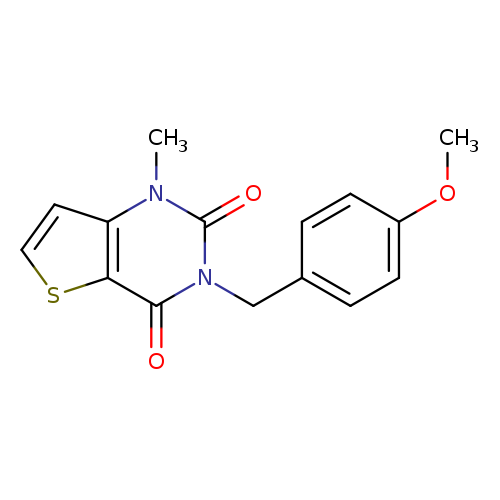 3-[(4-methoxyphenyl)methyl]-1-methyl-1H,2H,3H,4H-thieno[3,2-d]pyrimidine-2,4-dione