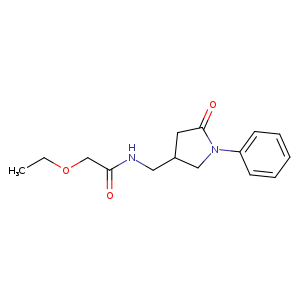 2-ethoxy-N-[(5-oxo-1-phenylpyrrolidin-3-yl)methyl]acetamide