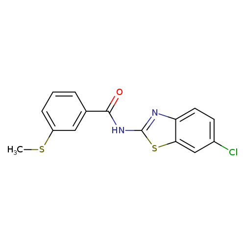 N-(6-chloro-1,3-benzothiazol-2-yl)-3-(methylsulfanyl)benzamide