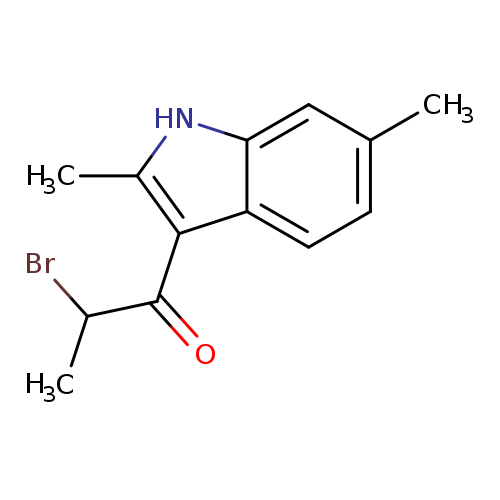 2-Bromo-1-(2,6-dimethyl-1h-indol-3-yl)propan-1-one