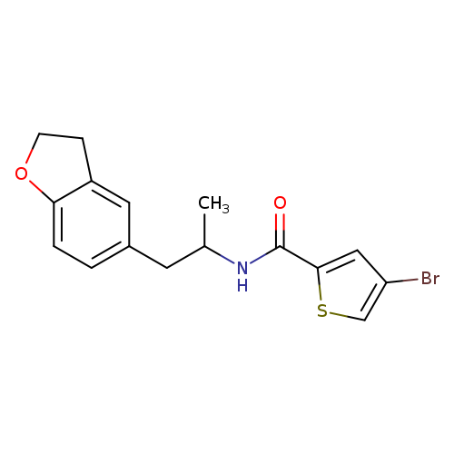 4-bromo-N-[1-(2,3-dihydro-1-benzofuran-5-yl)propan-2-yl]thiophene-2-carboxamide