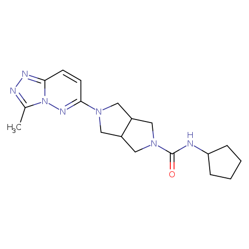 N-cyclopentyl-5-{3-methyl-[1,2,4]triazolo[4,3-b]pyridazin-6-yl}-octahydropyrrolo[3,4-c]pyrrole-2-carboxamide