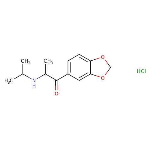 1-(1,3-benzodioxol-5-yl)-2-[(1-methylethyl)amino]-1-propanone,monohydrochloride