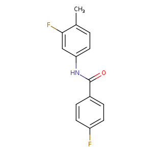4-fluoro-N-(3-fluoro-4-methylphenyl)benzamide