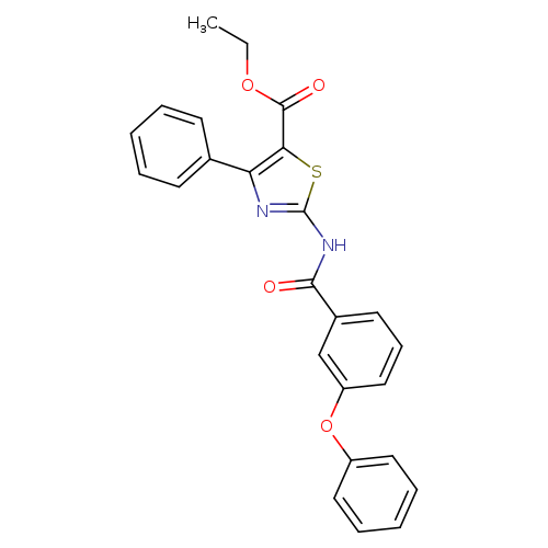 ethyl 2-(3-phenoxybenzamido)-4-phenyl-1,3-thiazole-5-carboxylate