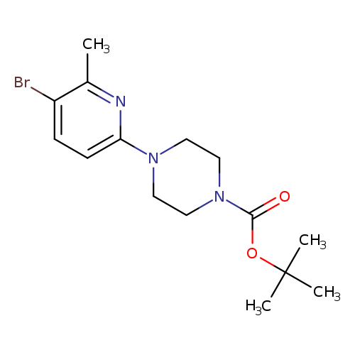 tert-Butyl 4-(5-bromo-6-methylpyridin-2-yl)piperazine-1-carboxylate