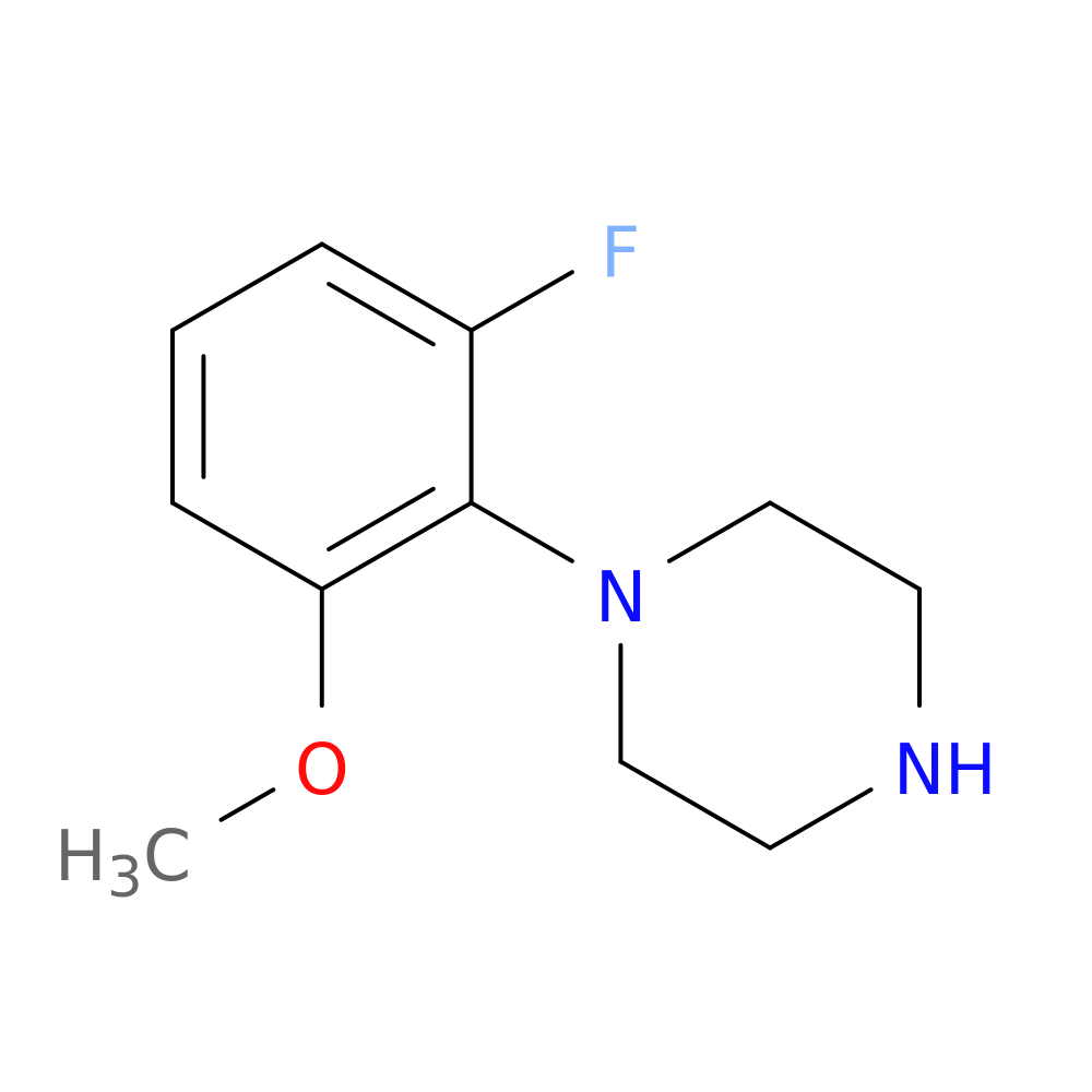 1-(2-fluoro-6-methoxyphenyl)piperazine