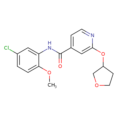 N-(5-chloro-2-methoxyphenyl)-2-(oxolan-3-yloxy)pyridine-4-carboxamide