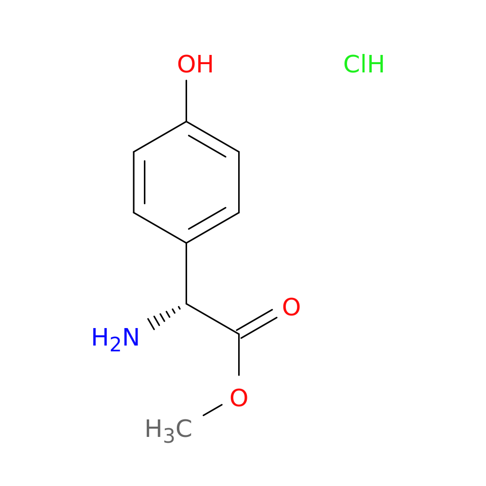 (R)-Methyl 2-amino-2-(4-hydroxyphenyl)acetate hydrochloride