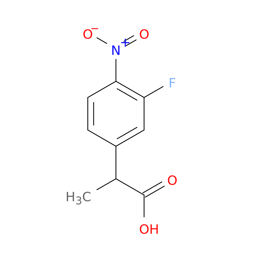 2-(3-Fluoro-4-nitrophenyl)propanoic acid