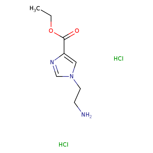 ethyl 1-(2-aminoethyl)-1H-imidazole-4-carboxylate dihydrochloride