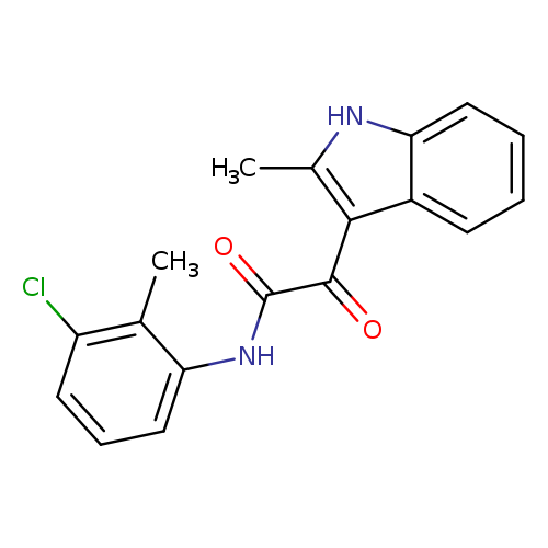 N-(3-chloro-2-methylphenyl)-2-(2-methyl-1H-indol-3-yl)-2-oxoacetamide