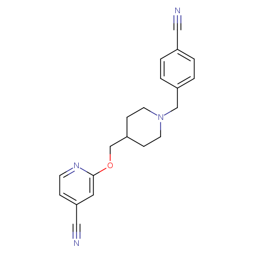 2-({1-[(4-cyanophenyl)methyl]piperidin-4-yl}methoxy)pyridine-4-carbonitrile