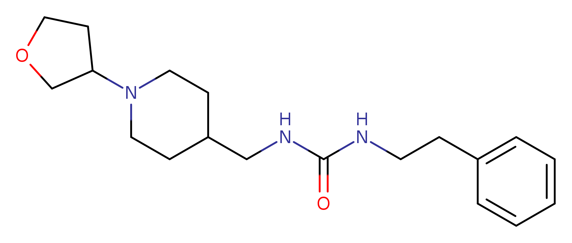 3-{[1-(oxolan-3-yl)piperidin-4-yl]methyl}-1-(2-phenylethyl)urea