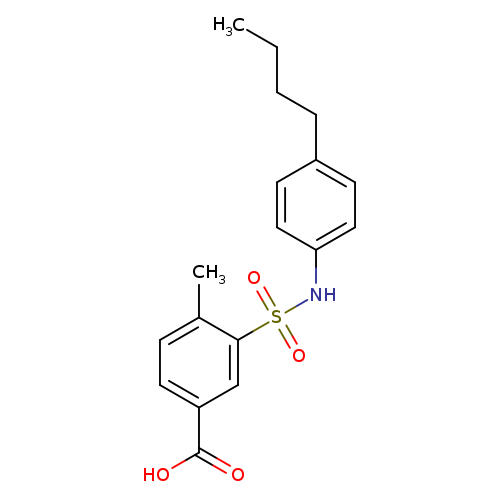 3-[(4-butylphenyl)sulfamoyl]-4-methylbenzoic acid