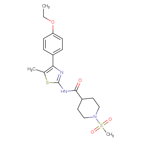 N-[4-(4-ethoxyphenyl)-5-methyl-1,3-thiazol-2-yl]-1-methanesulfonylpiperidine-4-carboxamide