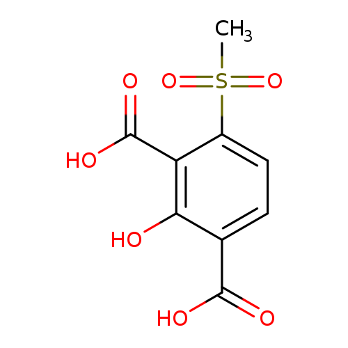 2-hydroxy-4-methanesulfonylbenzene-1,3-dicarboxylic acid