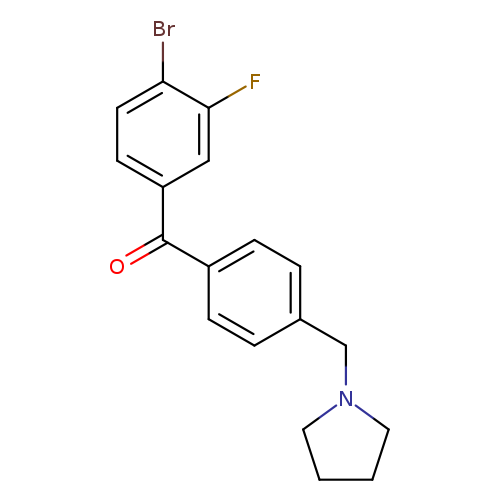 4-Bromo-3-fluoro-4'-pyrrolidinomethyl benzophenone