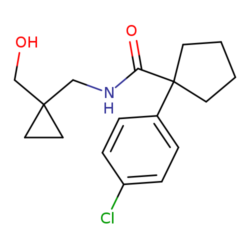 1-(4-chlorophenyl)-N-{[1-(hydroxymethyl)cyclopropyl]methyl}cyclopentane-1-carboxamide