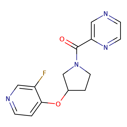 2-{3-[(3-fluoropyridin-4-yl)oxy]pyrrolidine-1-carbonyl}pyrazine
