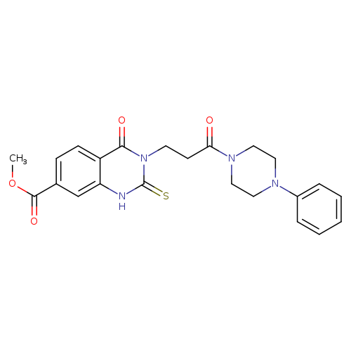 methyl 4-oxo-3-[3-oxo-3-(4-phenylpiperazin-1-yl)propyl]-2-sulfanylidene-1,2,3,4-tetrahydroquinazoline-7-carboxylate