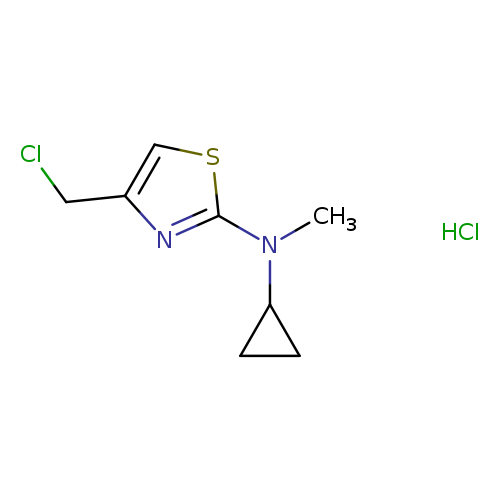 4-(chloromethyl)-N-cyclopropyl-N-methyl-1,3-thiazol-2-amine hydrochloride