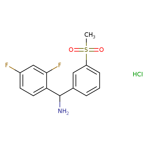 (2,4-difluorophenyl)(3-methanesulfonylphenyl)methanamine hydrochloride
