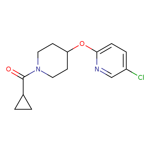 5-chloro-2-[(1-cyclopropanecarbonylpiperidin-4-yl)oxy]pyridine