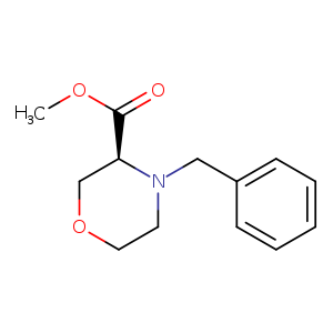 3-Morpholinecarboxylic acid, 4-(phenylmethyl)-, methyl ester, (3S)-