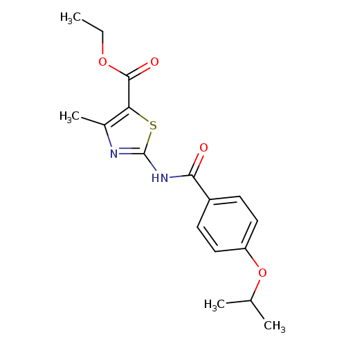 ethyl 2-[(4-isopropoxybenzoyl)amino]-4-methyl-1,3-thiazole-5-carboxylate