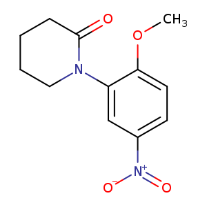1-(2-methoxy-5-nitrophenyl)piperidin-2-one