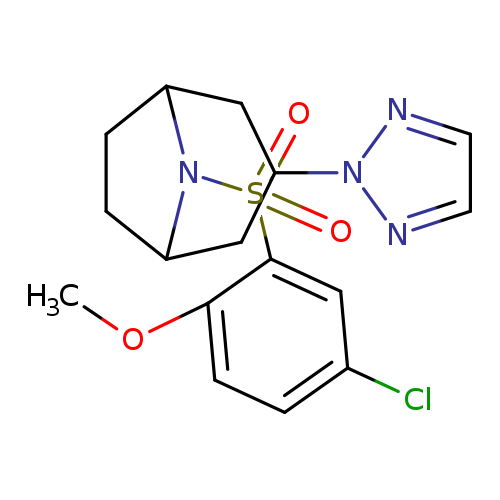 8-(5-chloro-2-methoxybenzenesulfonyl)-3-(2H-1,2,3-triazol-2-yl)-8-azabicyclo[3.2.1]octane