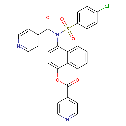 4-[N-(4-chlorobenzenesulfonyl)pyridine-4-amido]naphthalen-1-yl pyridine-4-carboxylate
