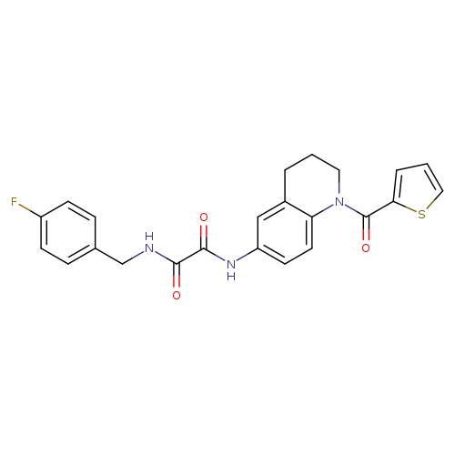 N'-[(4-fluorophenyl)methyl]-N-[1-(thiophene-2-carbonyl)-1,2,3,4-tetrahydroquinolin-6-yl]ethanediamide